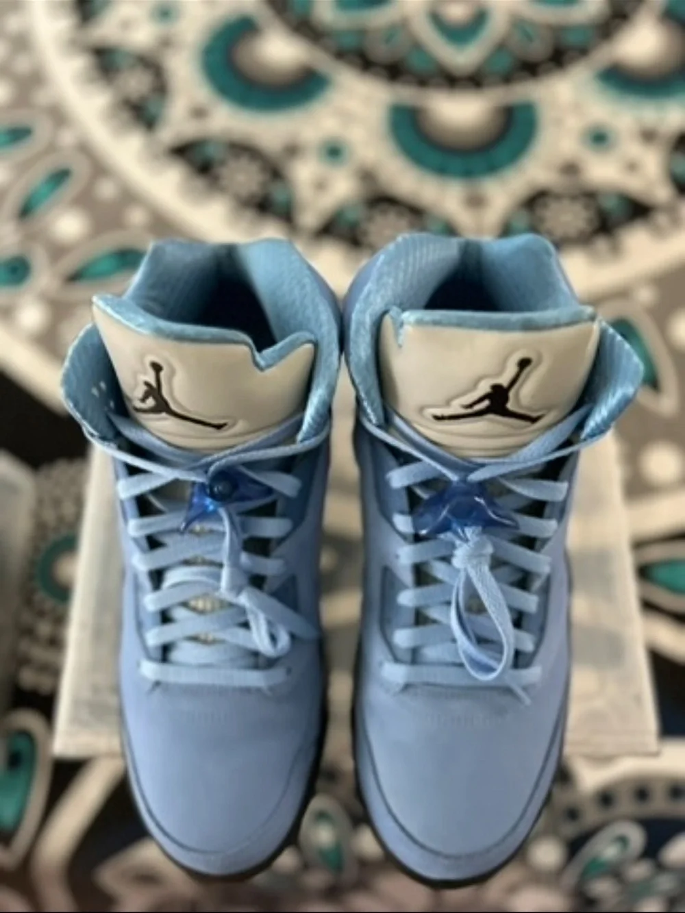 Jordan Kids' University Blue and Black Retro Basketball Sneakers